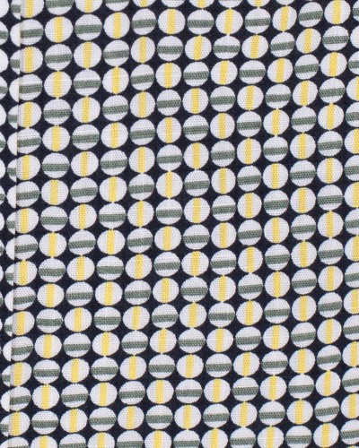 Chemisette motif géométrique grande taille jaune