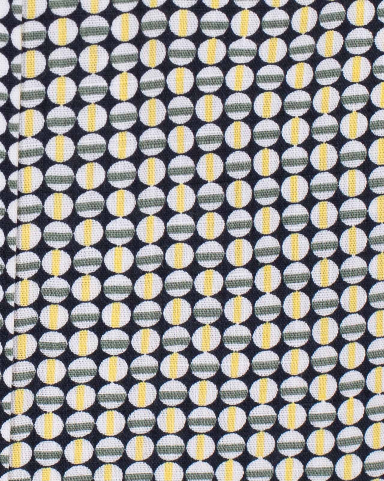 Chemisette motif géométrique grande taille jaune
