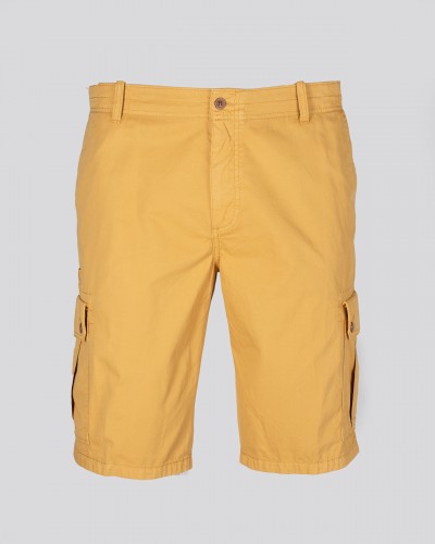 Short cargo grande taille jaune