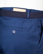 Short chino grande taille avec ceinture bleu