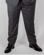 Pantalon de costume Reda Prince de Galles grande taille anthracite