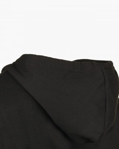 Veste de survêtement grande taille noire en coton
