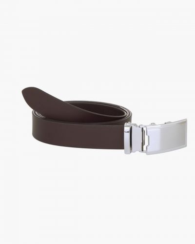 Ceinture en cuir Lindemann grande taille Marron