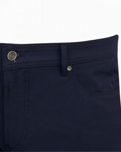 Pantalon micro-fibre grande taille bleu marine