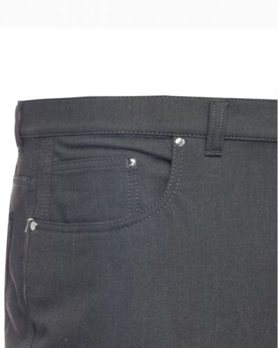 Pantalon 5 poches micro-fibre grande taille anthracite