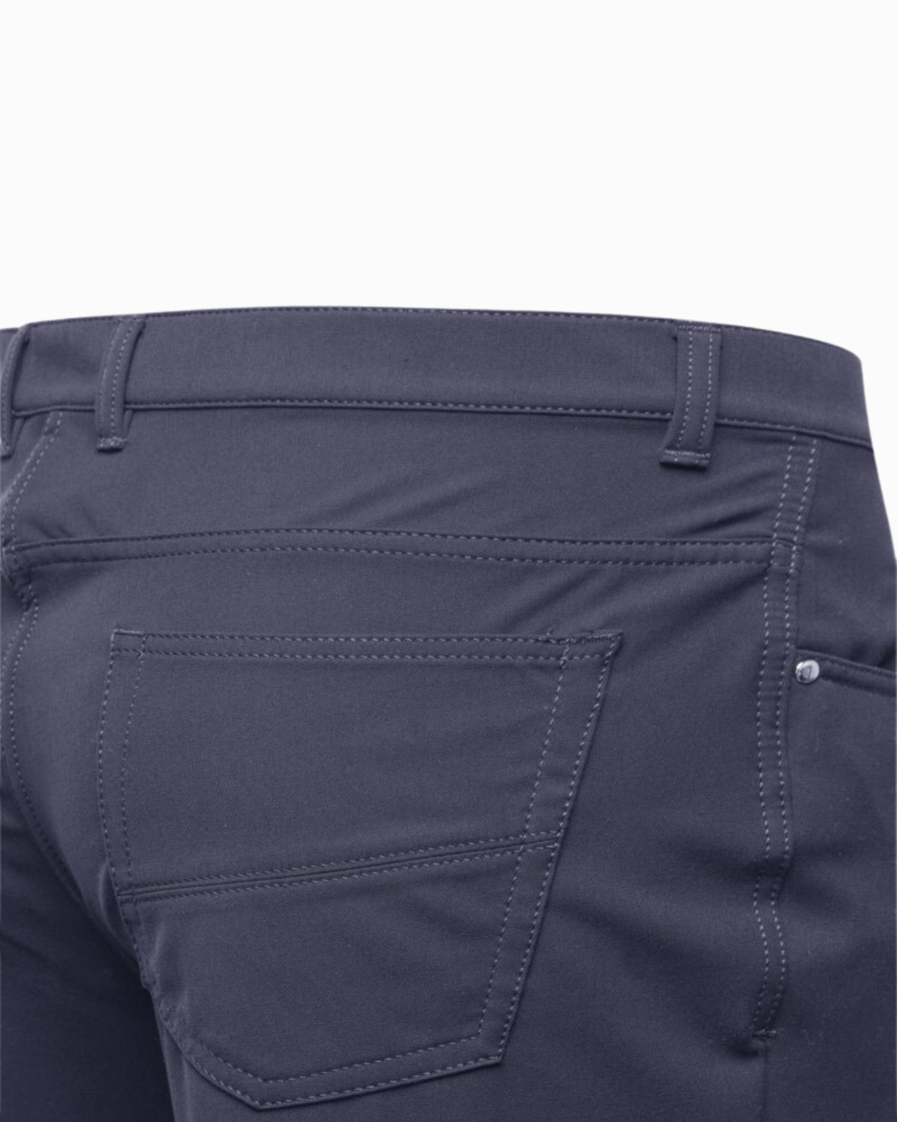 Pantalon 5 poches micro-fibre grande taille bleu marine