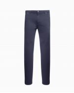 Pantalon 5 poches micro-fibre grande taille bleu marine