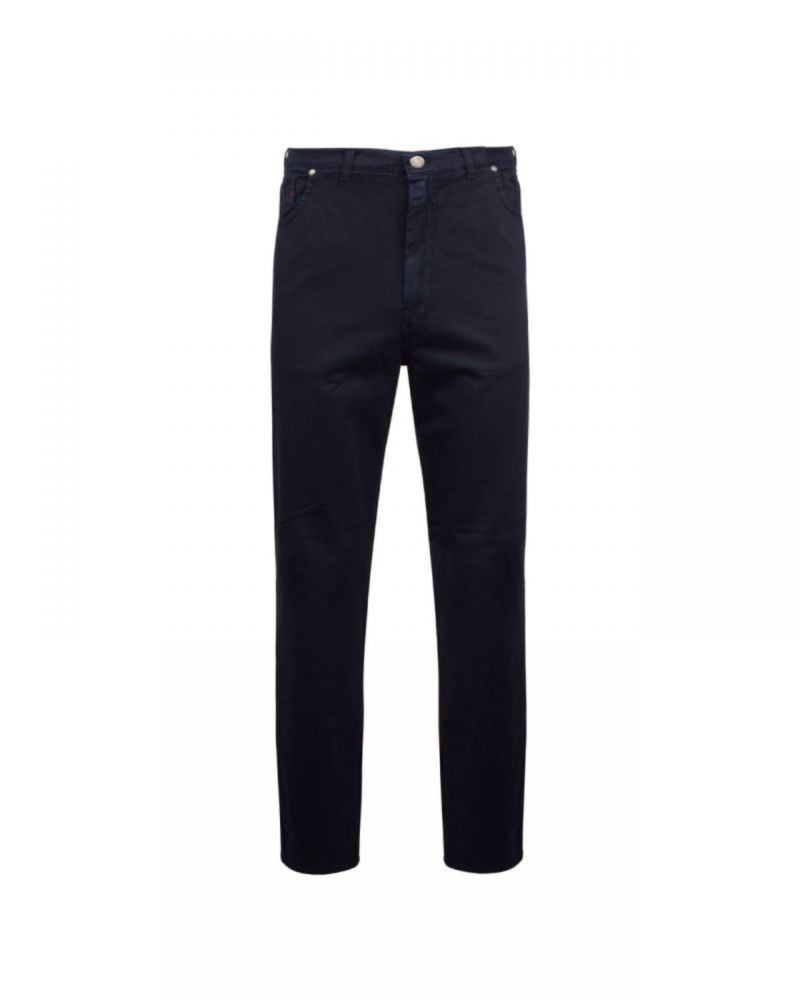 Pantalon 5 poches grande taille bleu marine