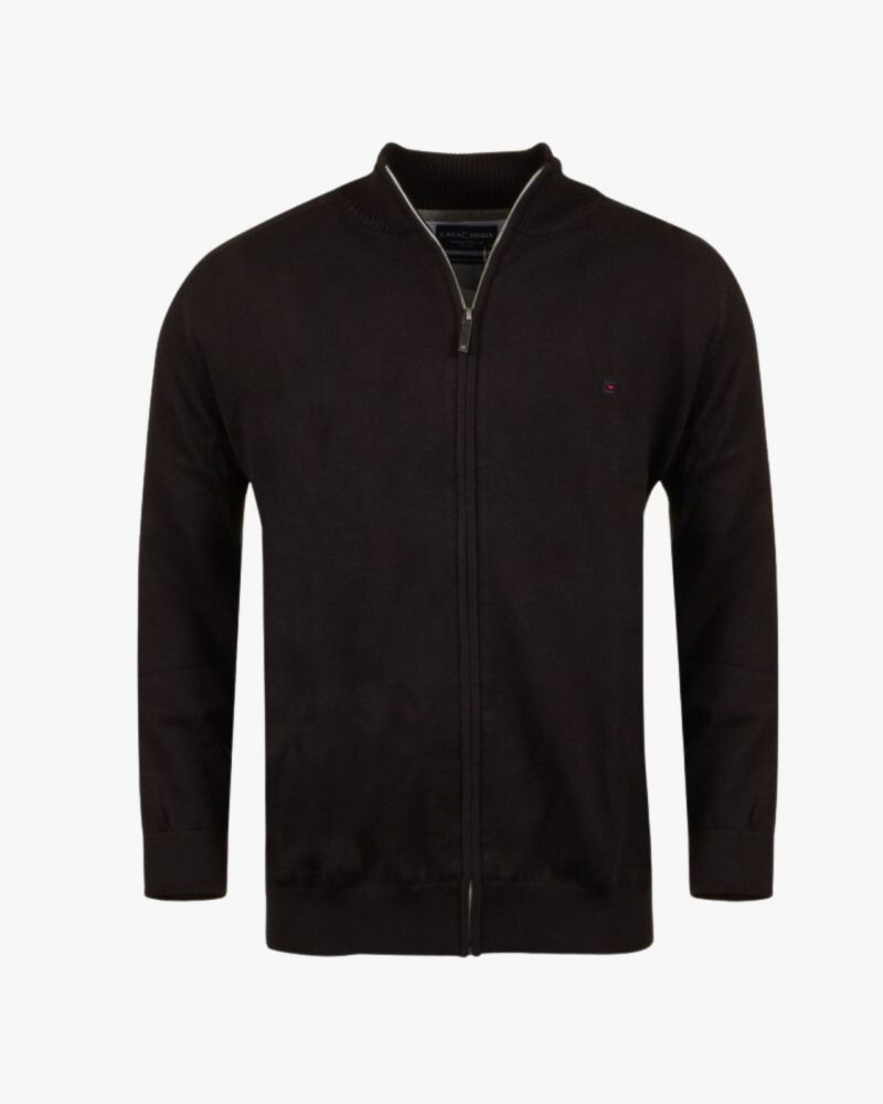 gilet noir zippé homme