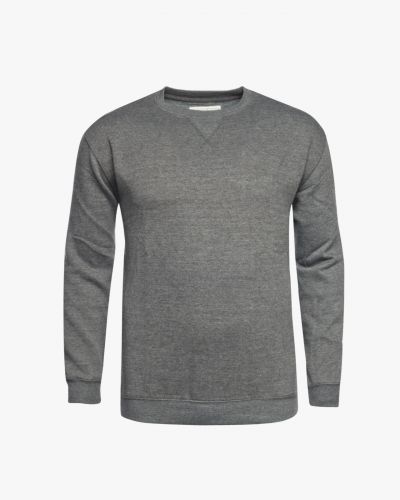 Sweat grande taille en coton gris