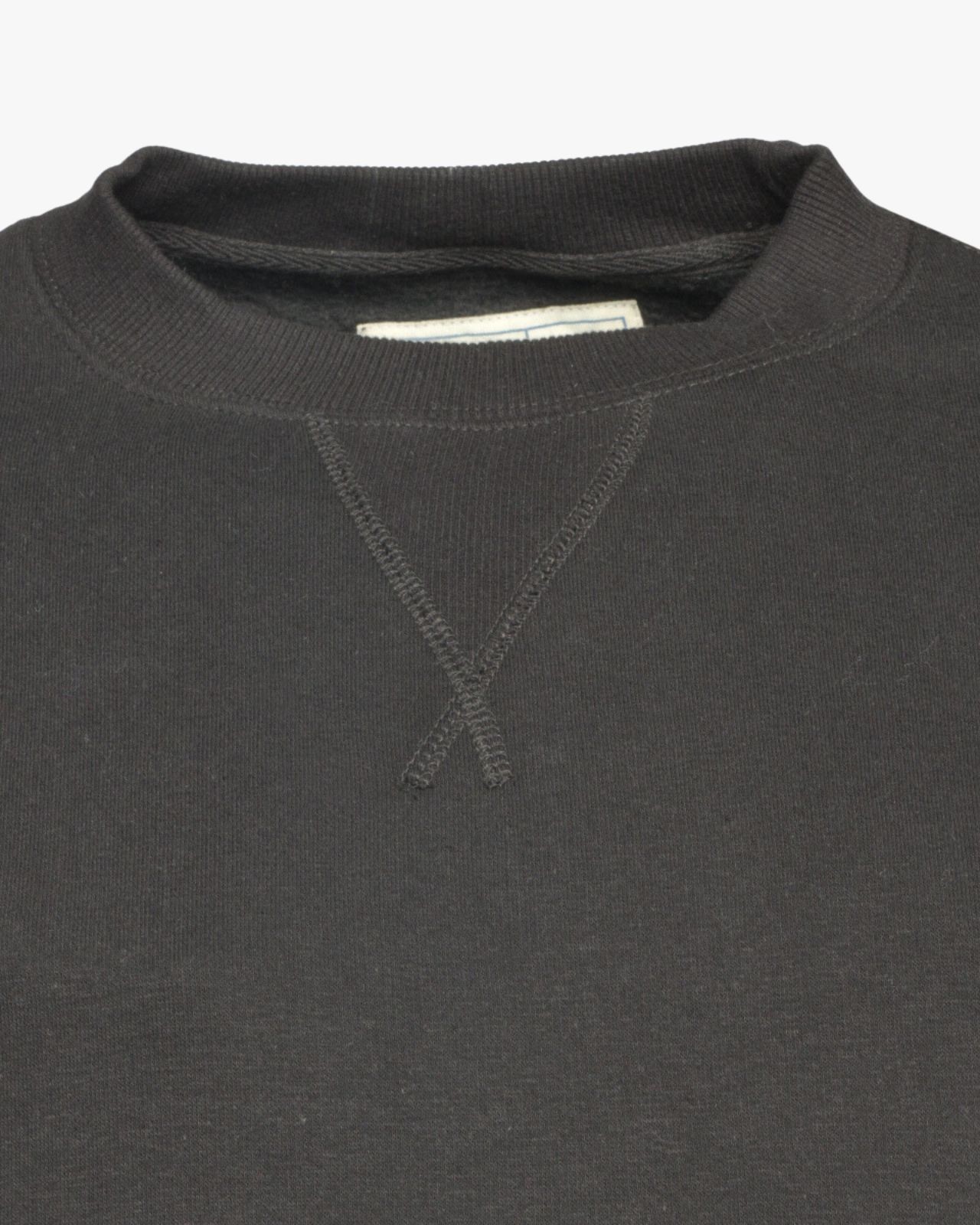 Sweat grande taille en coton noir