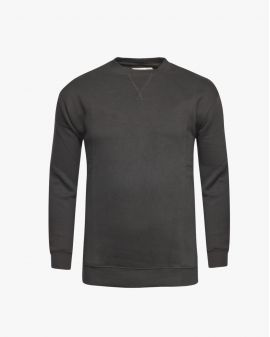 Sweat grande taille en coton noir