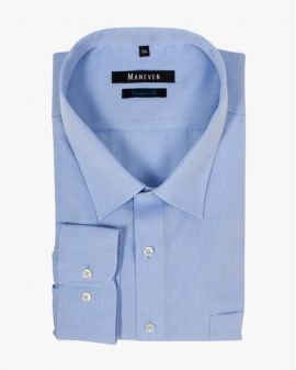 Chemise chambray grande taille bleu clair