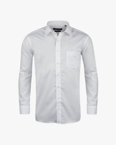 Chemise grande taille en coton blanche