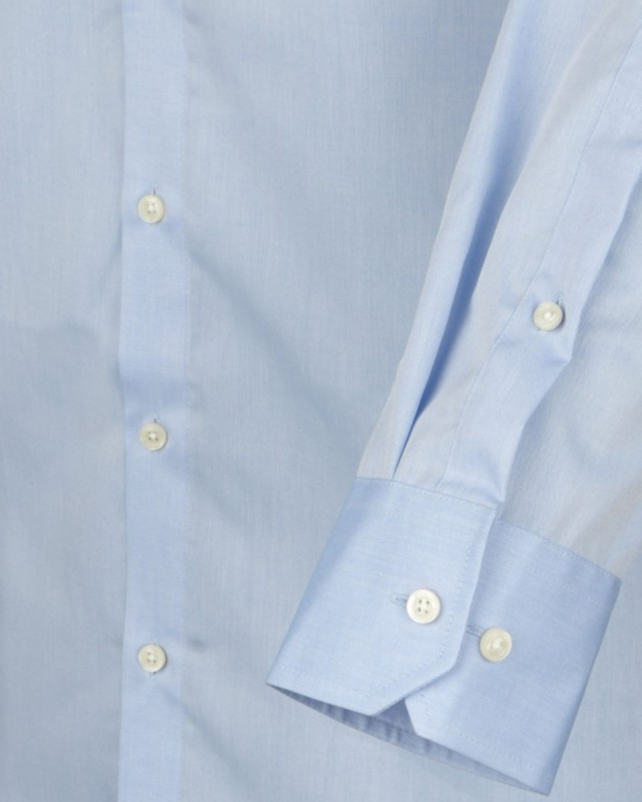 Chemise cintrée manches extra-longues 72 cm en coton bleue