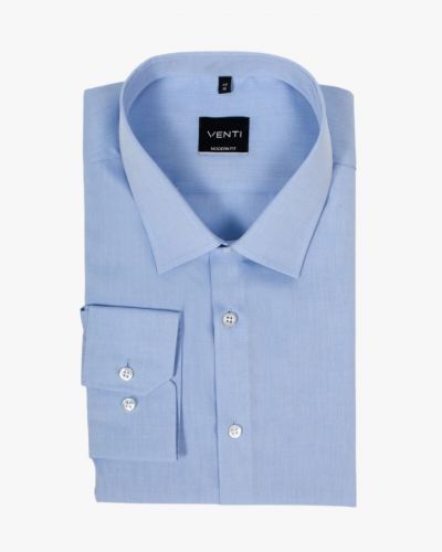 Chemise cintrée manches extra-longues 72 cm en coton bleue