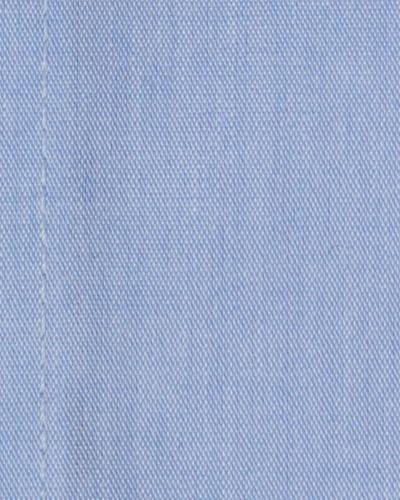 Chemise cintrée manches extra-longues 72 cm en coton bleue