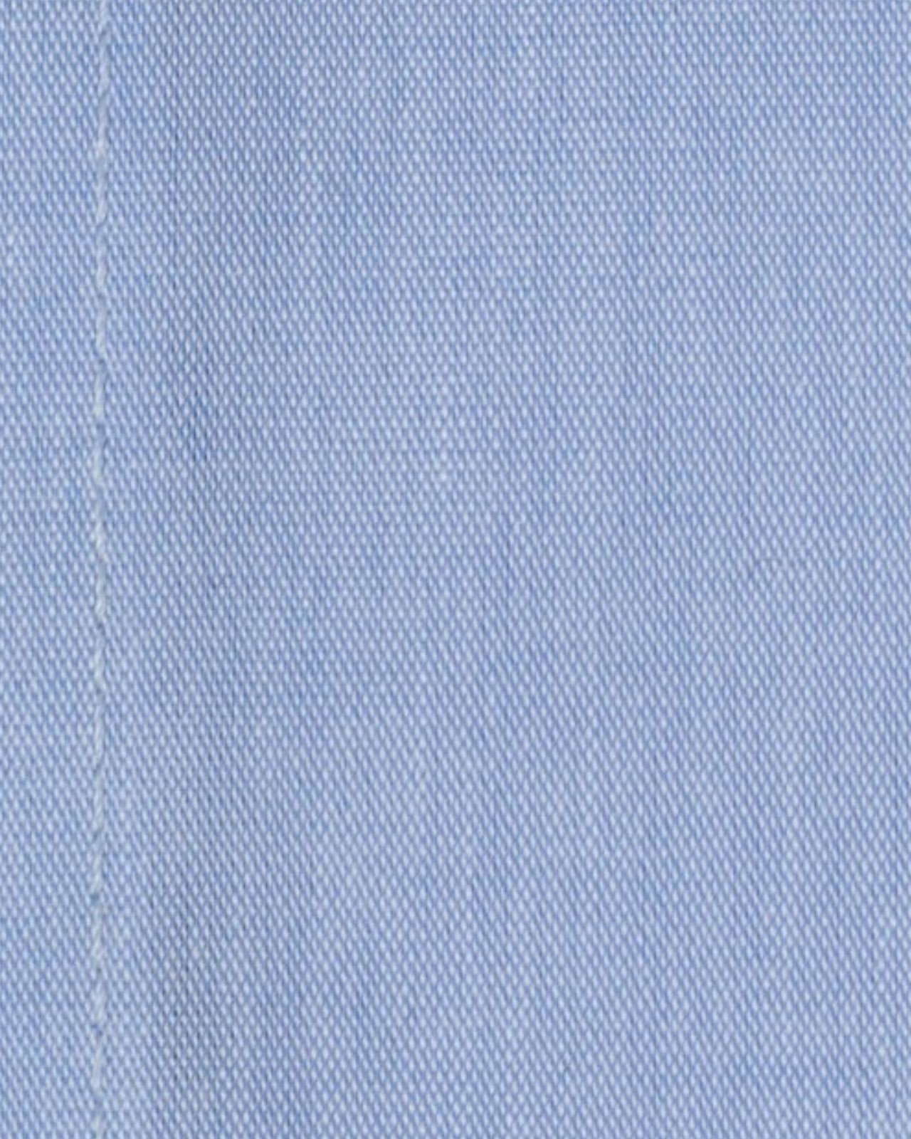 Chemise cintrée manches extra-longues 72 cm en coton bleue