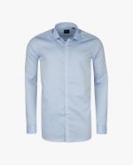 Chemise cintrée manches extra-longues 72 cm en coton bleue