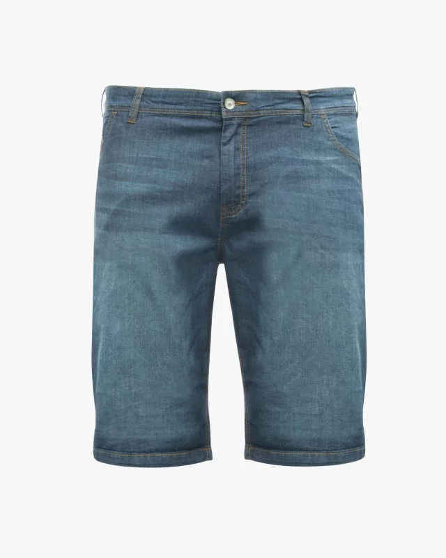 Short denim grande taille bleu marine