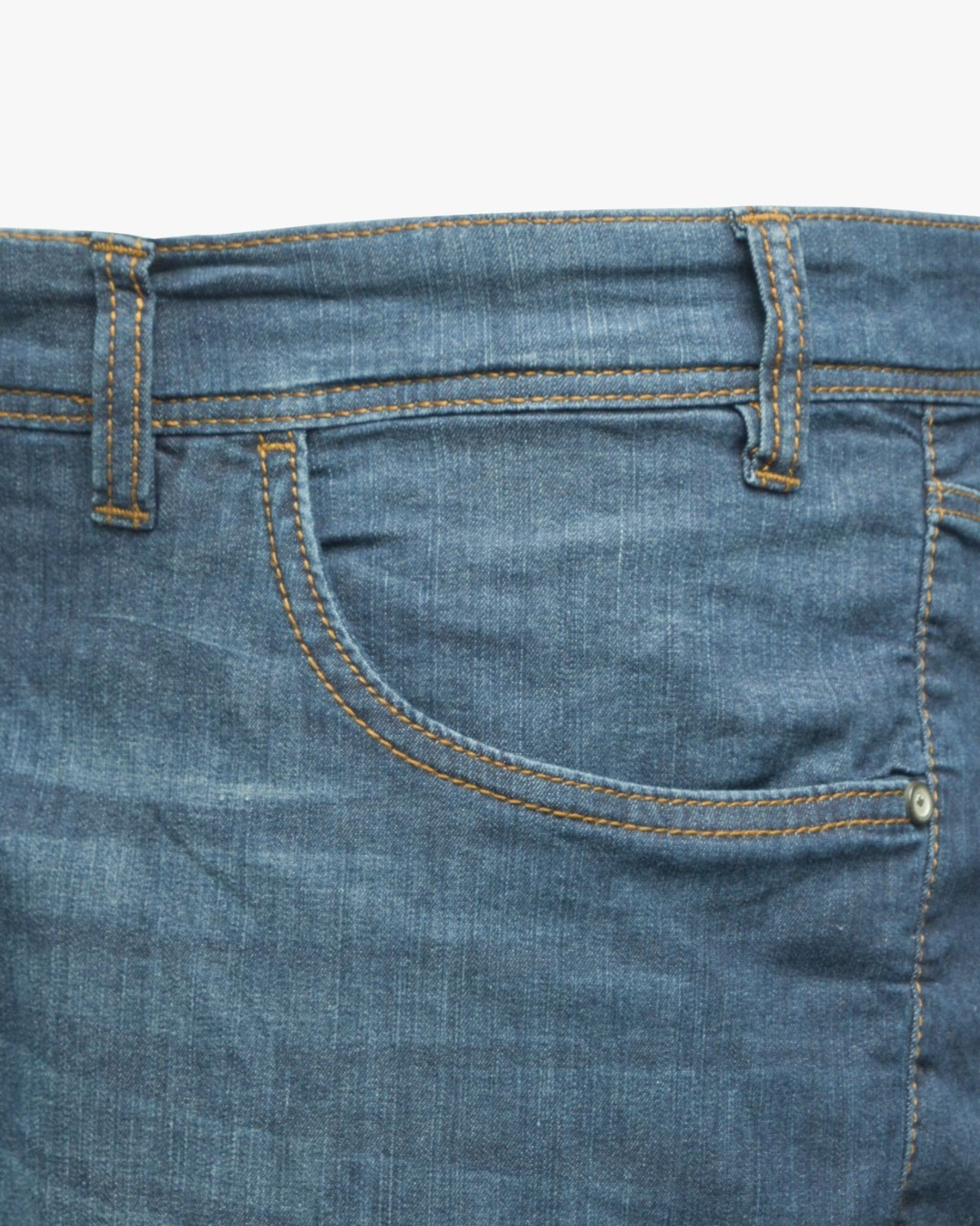 Short denim grande taille bleu marine