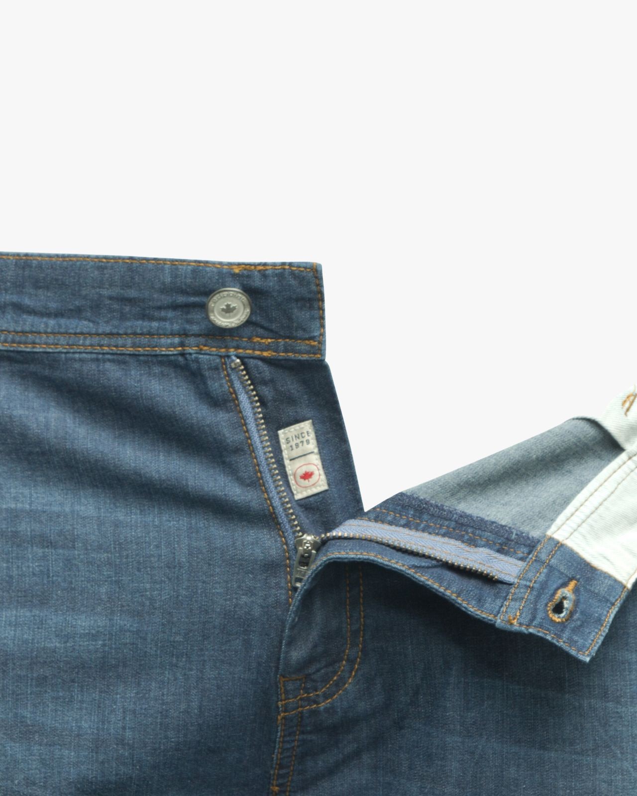 Short denim grande taille bleu marine