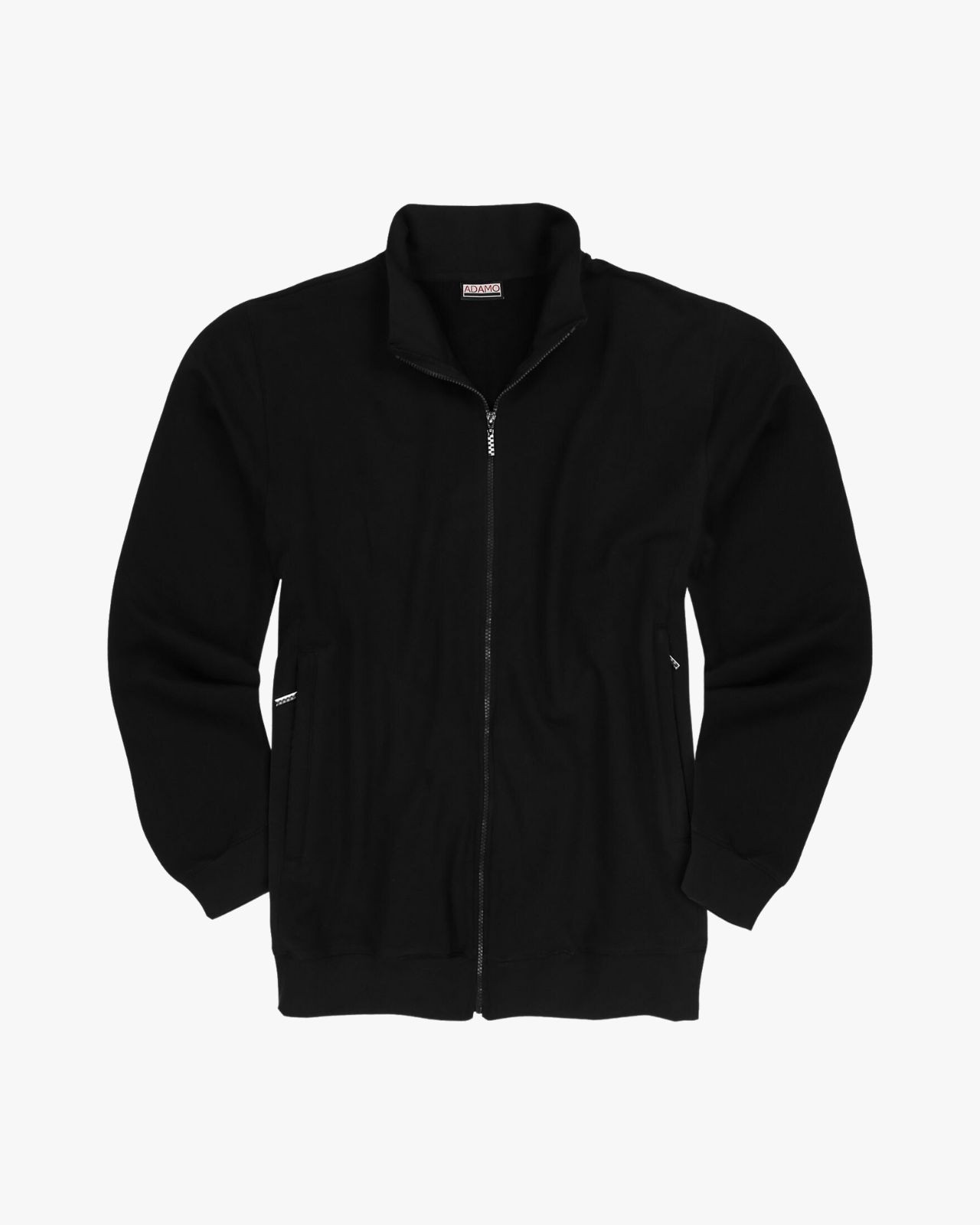 Haut de survêtement zippé grande taille noir