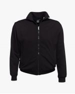 Sweat survêtement zippé grande taille noir