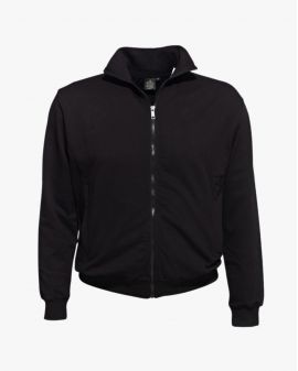 Sweat survêtement zippé grande taille noir