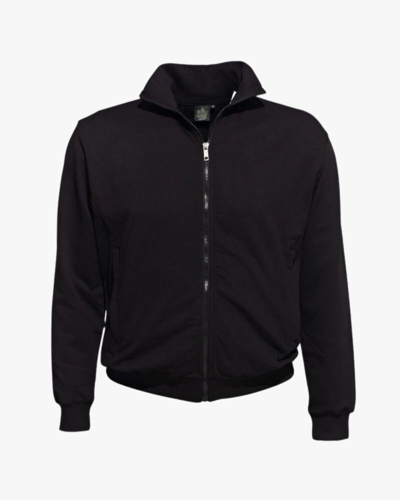 Sweat survêtement zippé grande taille noir