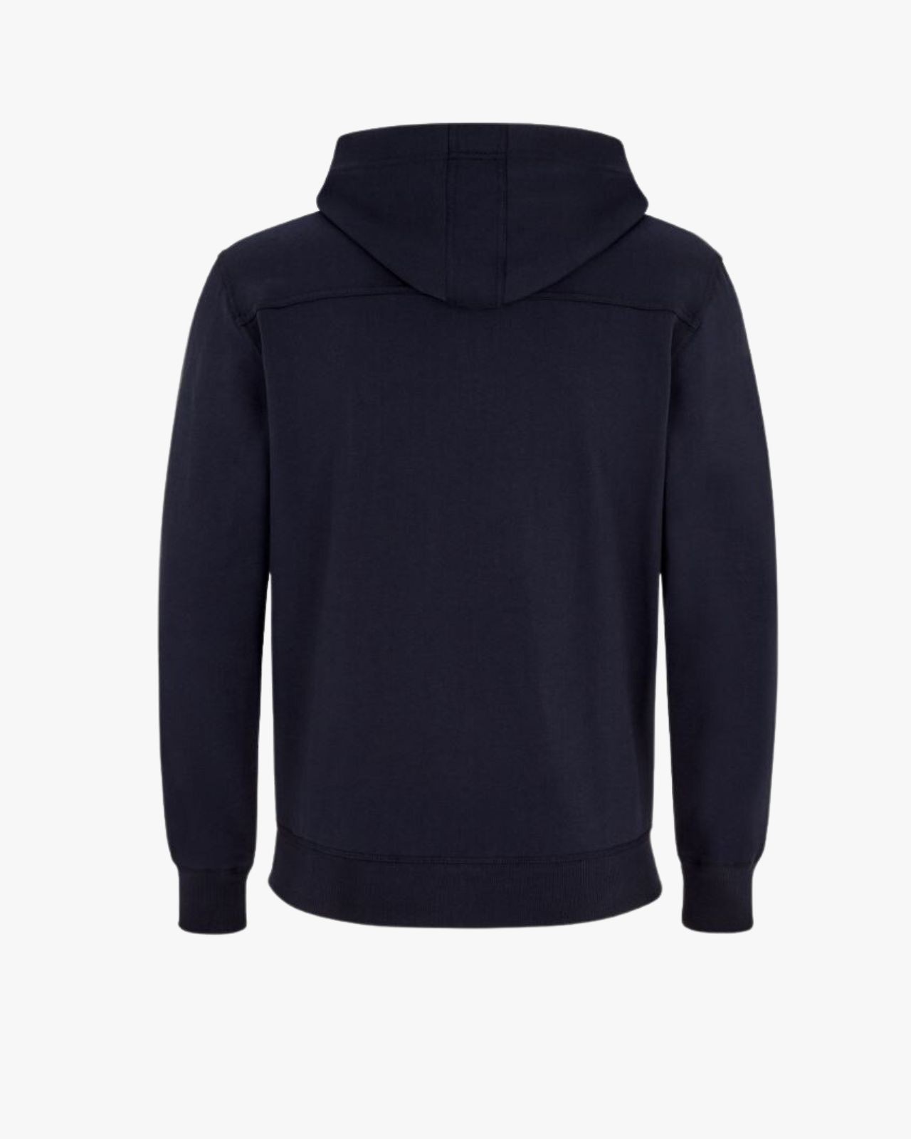 Sweat zippé à capuche grande taille bleu marine