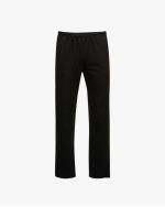 Pantalon de jogging grande taille noir pur coton