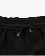 Pantalon de jogging grande taille noir pur coton