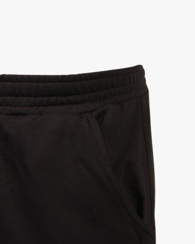 Pantalon de jogging grande taille noir pur coton