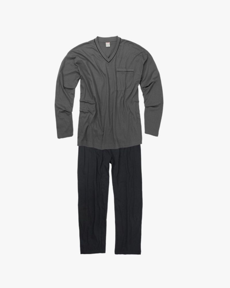 Pyjama grande taille gris