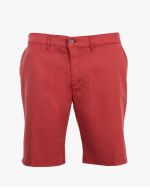 Short chino tencel grande taille rouge