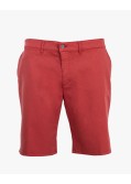 Short chino tencel grande taille rouge