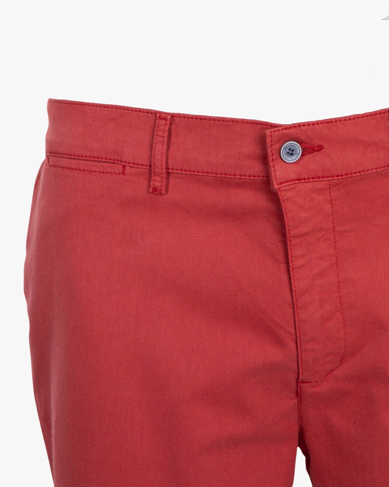 Short chino tencel grande taille rouge