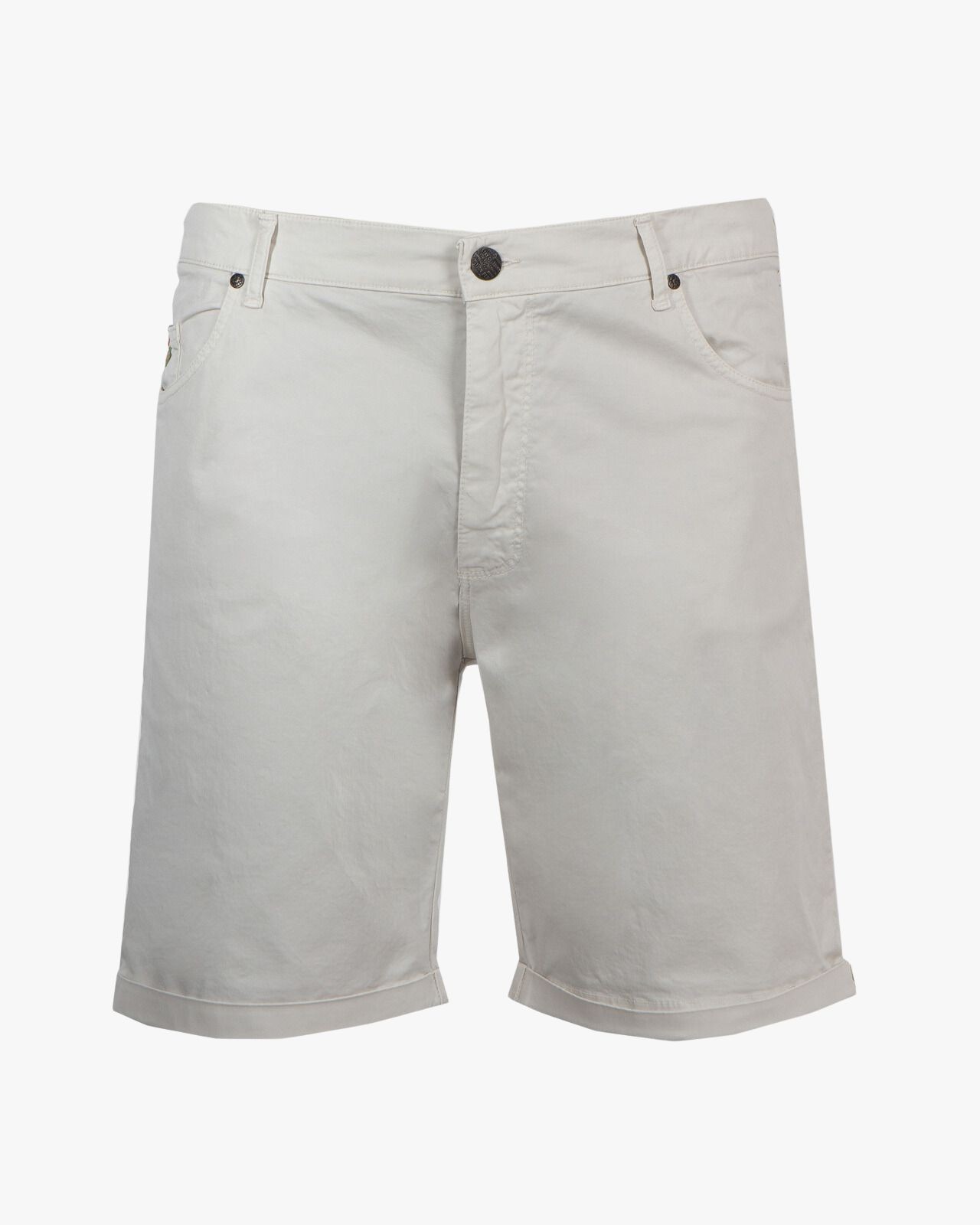 Short chino 5 poches grande taille écru