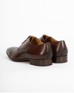 Chaussures derby grande taille marron spéciales pieds larges