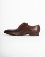 Chaussures derby grande taille marron spéciales pieds larges