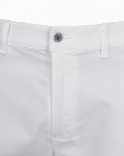 Short chino tencel grande taille blanc