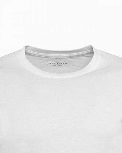 Lot 2 tee shirts grande taille Col rond Blanc en coton uni