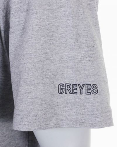 Tee shirt col rond grande taille gris en coton