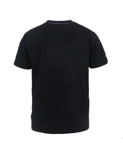 Tee shirt col rond grande taille noir en coton