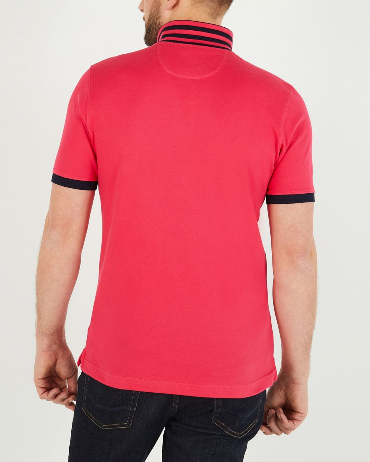 Polo piqué grande taille rose fuchsia