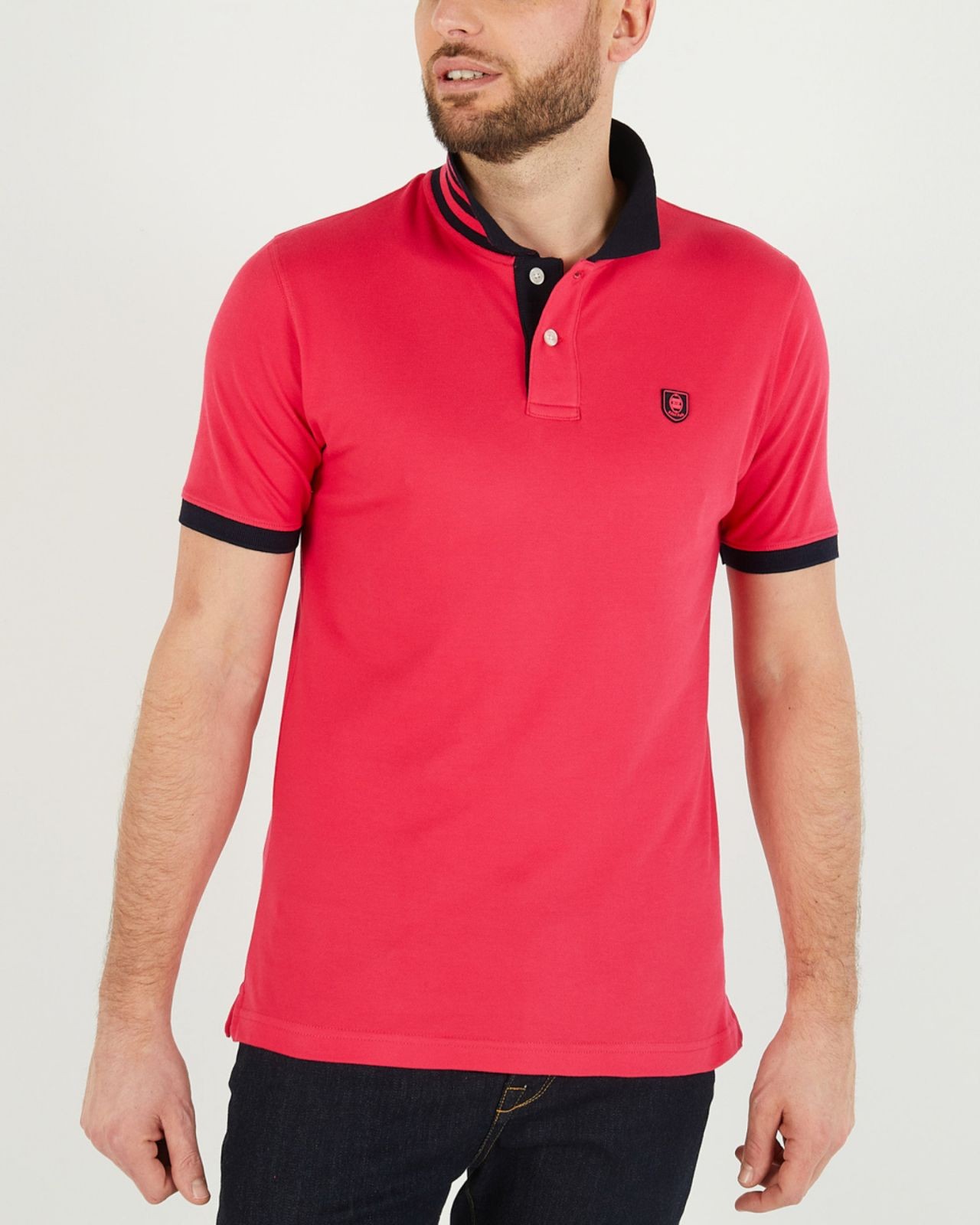 Polo piqué grande taille rose fuchsia