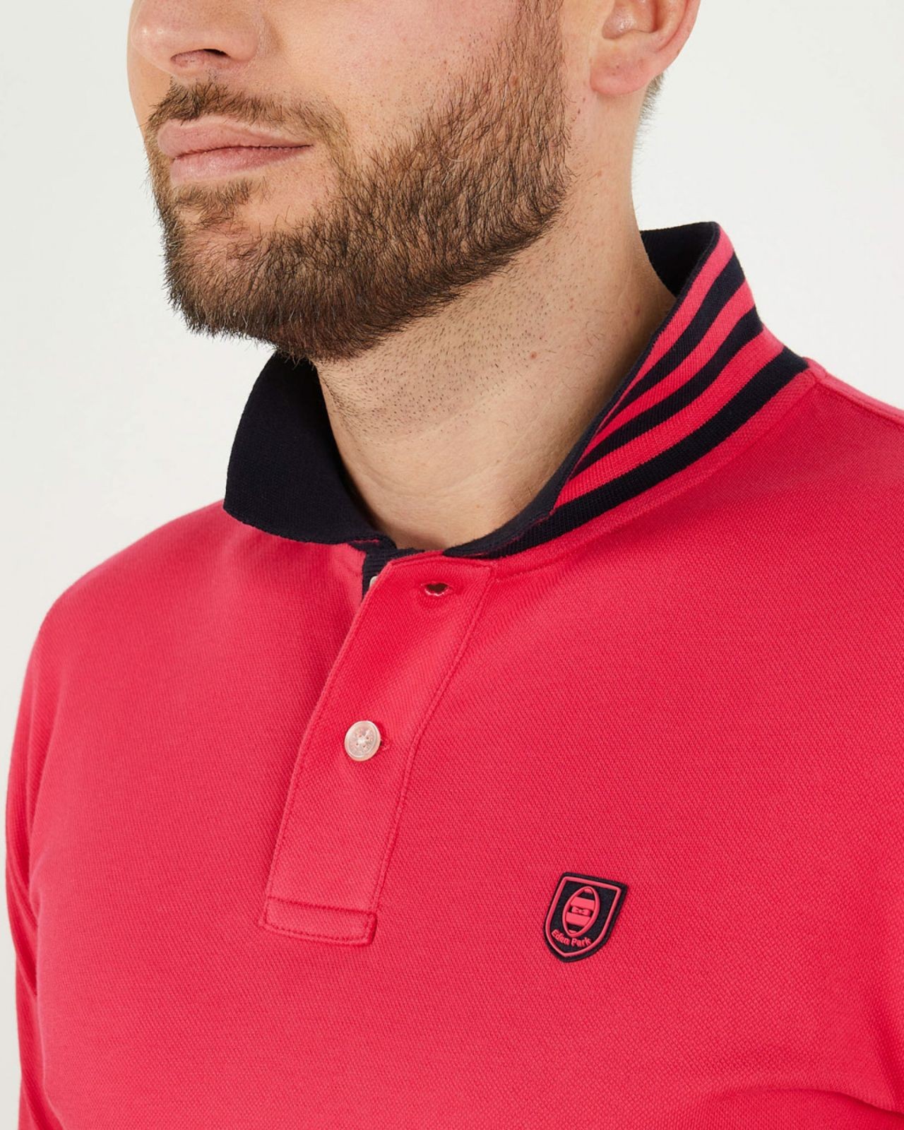 Polo piqué grande taille rose fuchsia