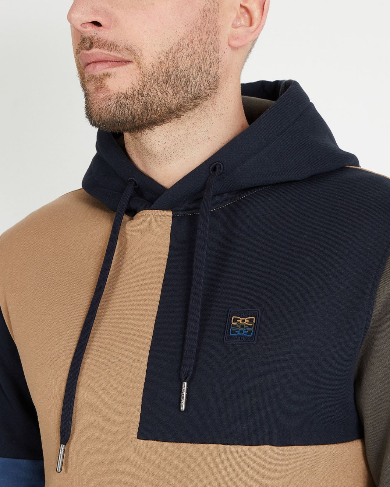 Sweat à capuche grande taille beige