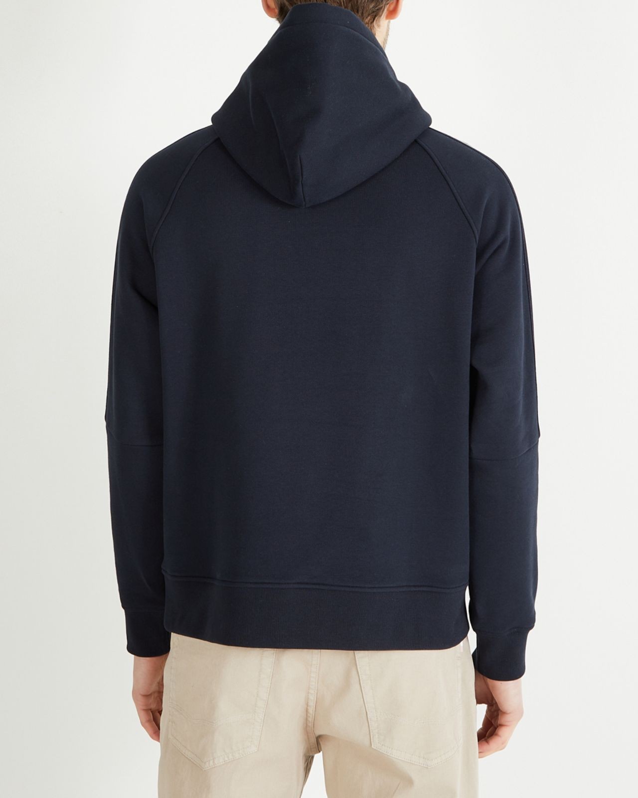 Sweat à capuche grande taille bleu marine